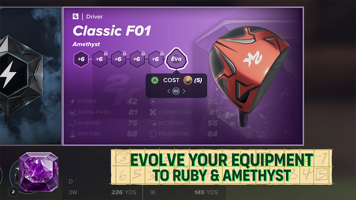 PGA TOUR 2K25 Equipment Progression PGA TOUR 2K25 Equipment Progression