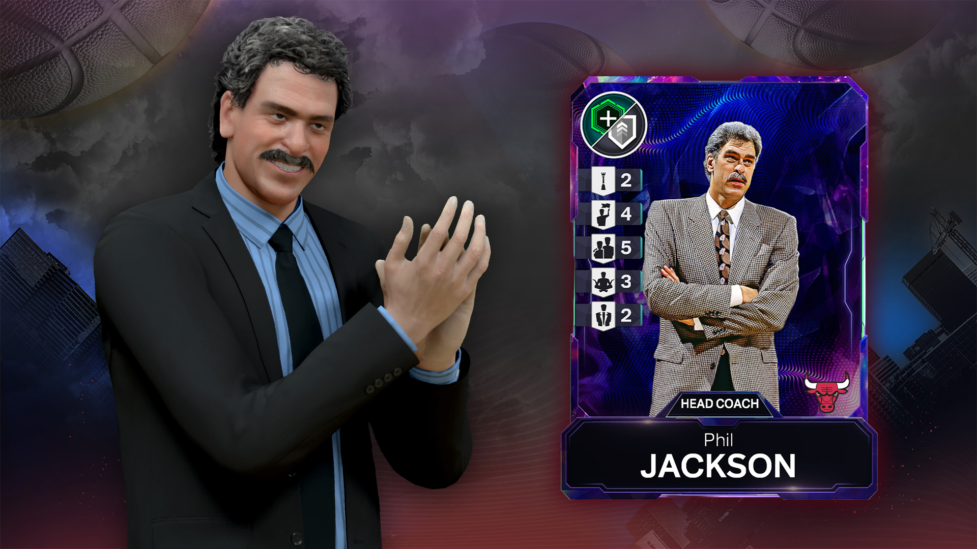 Level 28 Dark Matter Phil Jackson Coach Card Level 28 Dark Matter Phil Jackson Coach Card