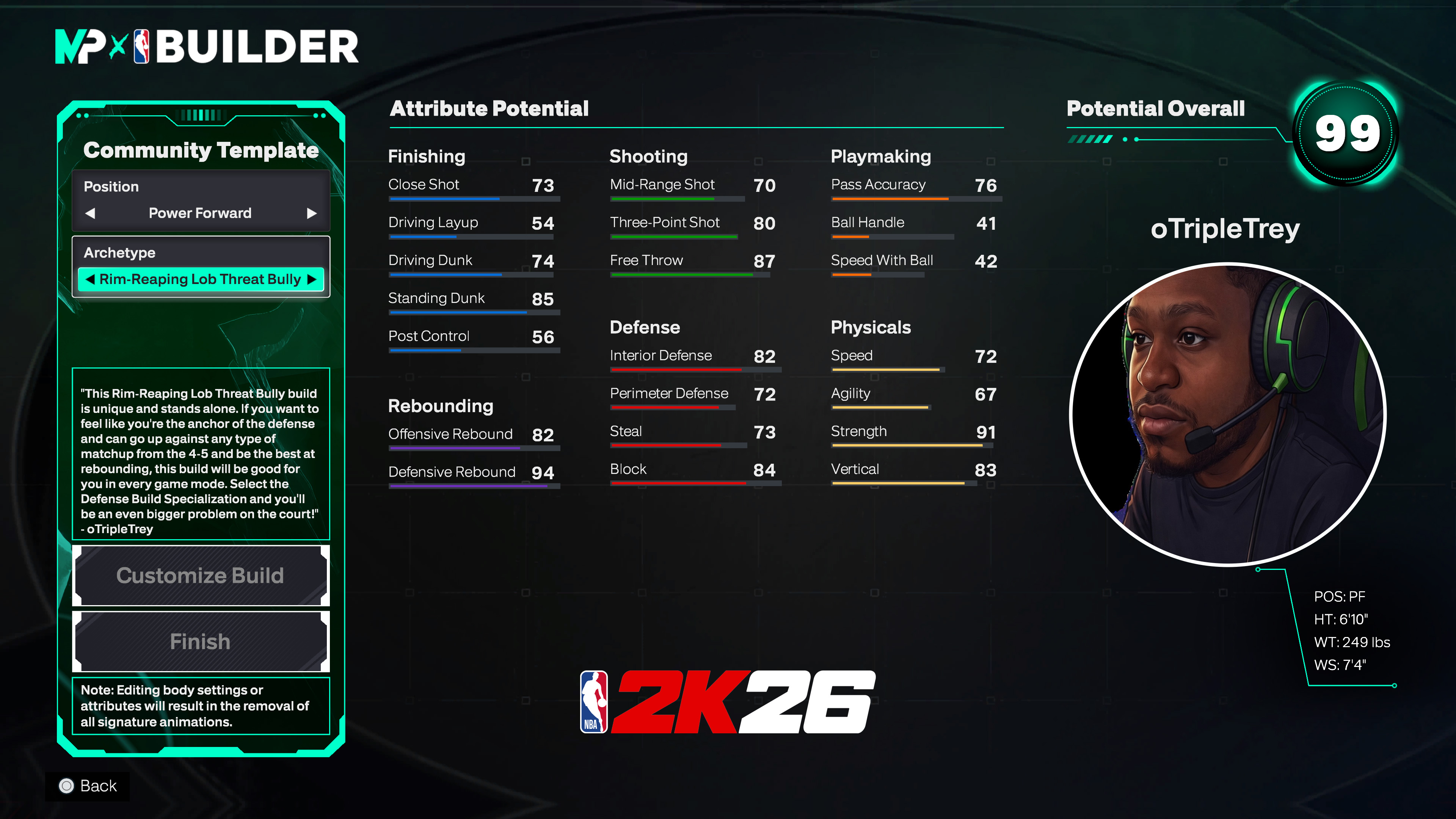 PF - oTripleTrey, Rim-Reaping Lob Threat Bully PF - oTripleTrey, Rim-Reaping Lob Threat Bully