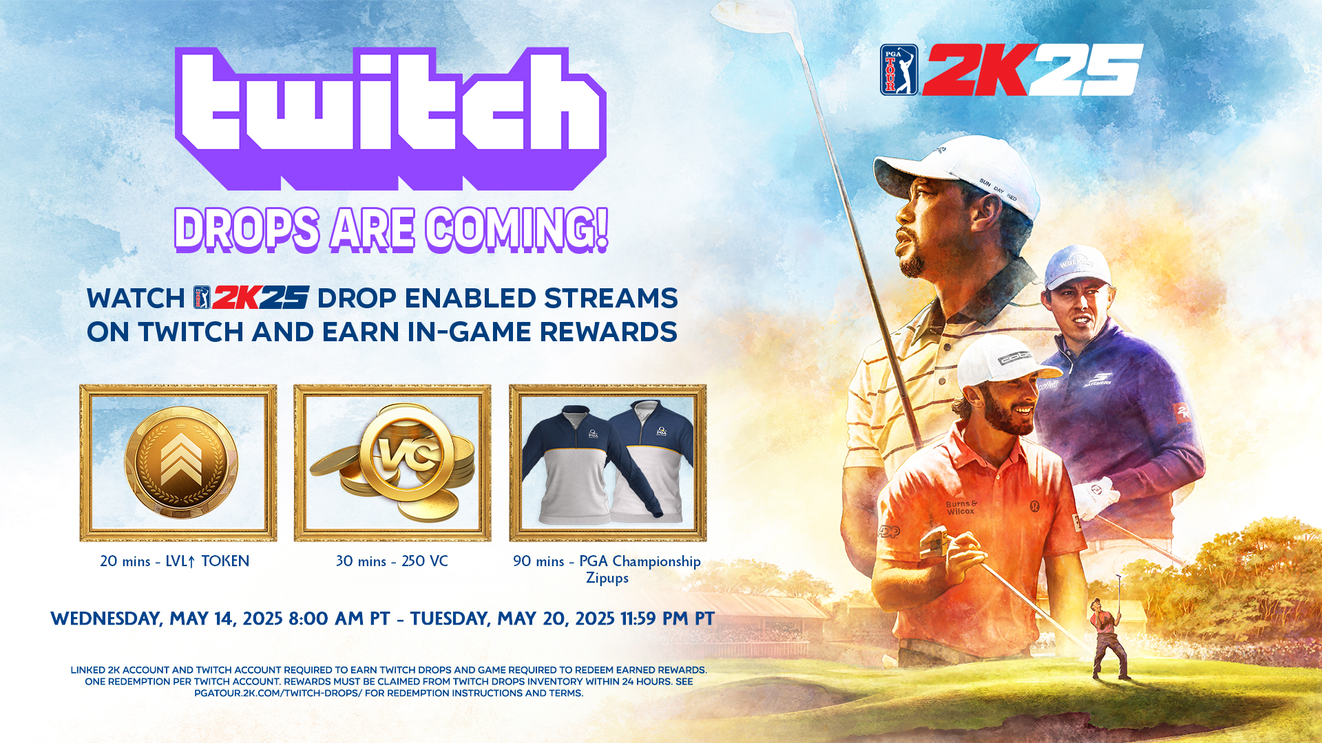 PGA25 | Latest Game Updates | Twitch Drops PGA25 | Latest Game Updates | Twitch Drops