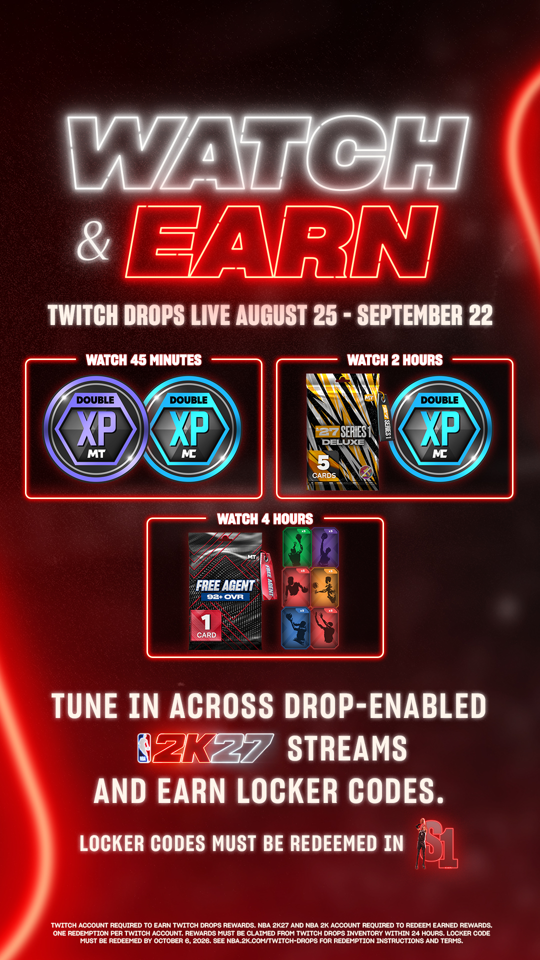 NBA 2K27 Early Access & Season 1 Twitch Drops NBA 2K27 Early Access & Season 1 Twitch Drops