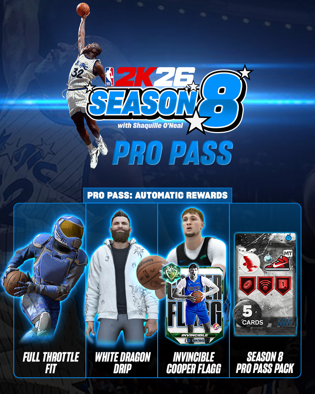 SEASON 8: PRO PASS AUTOMATIC REWARDS SEASON 8: PRO PASS AUTOMATIC REWARDS