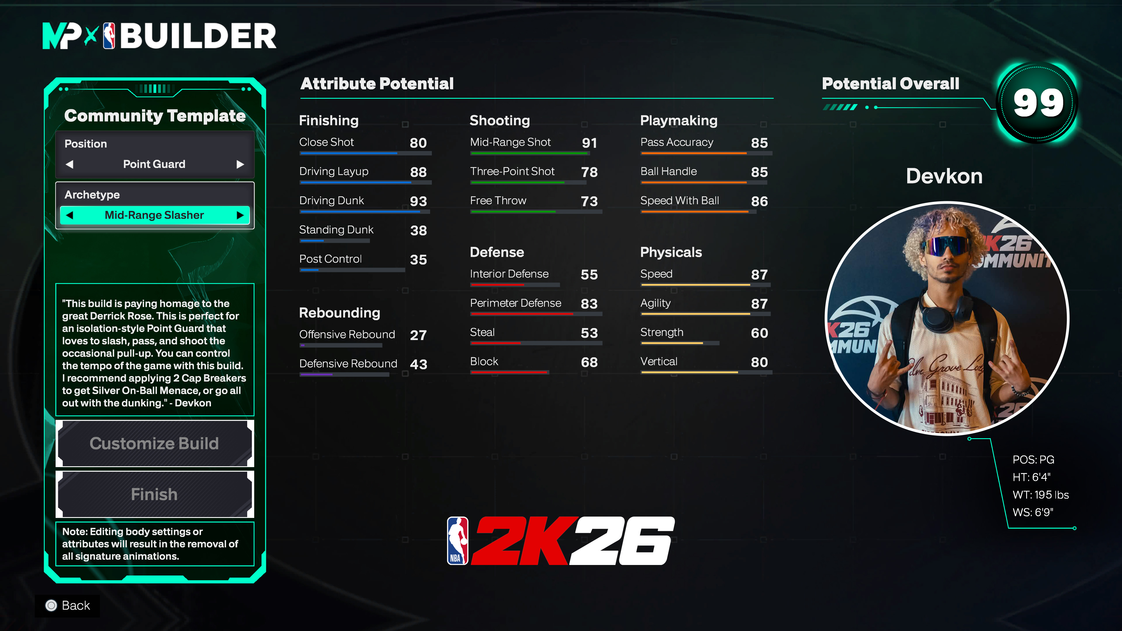 PG - Devkon, Mid-Range Slasher PG - Devkon, Mid-Range Slasher
