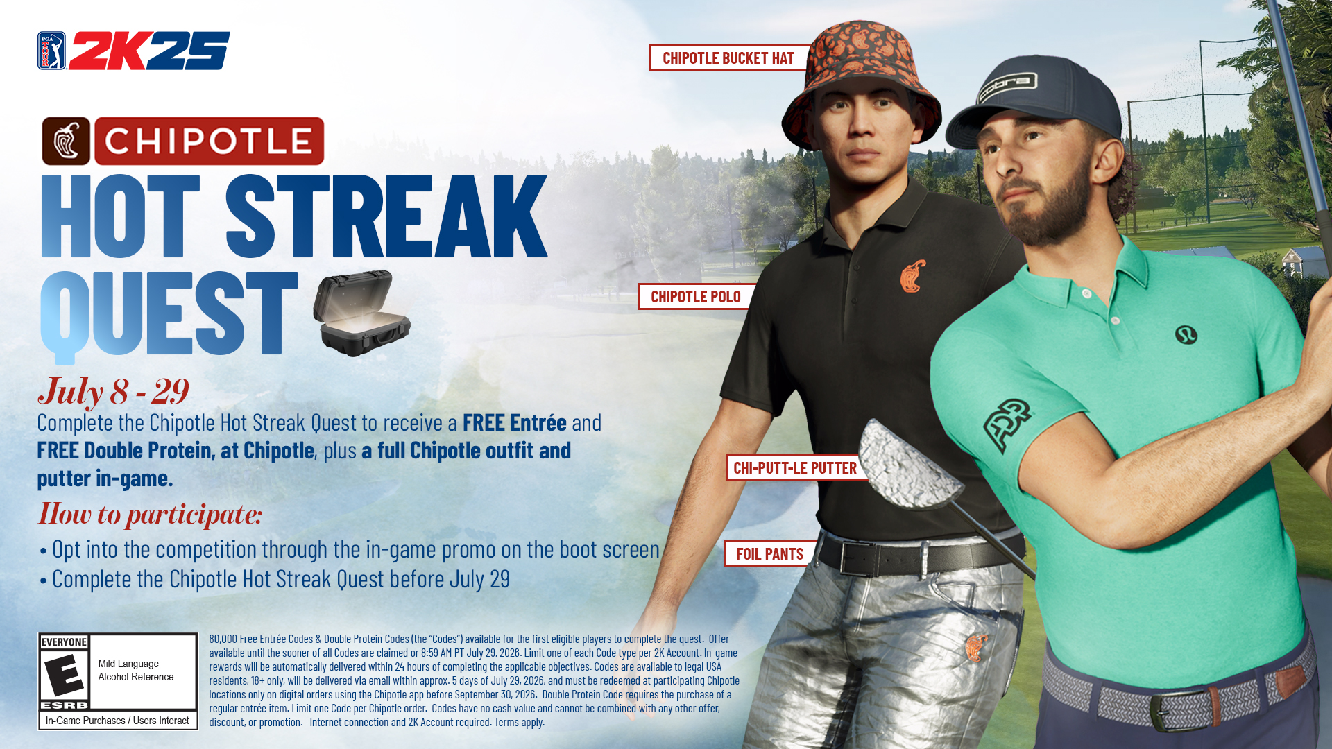 PGA25 | Latest Game Updates | Chipotle PGA25 | Latest Game Updates | Chipotle