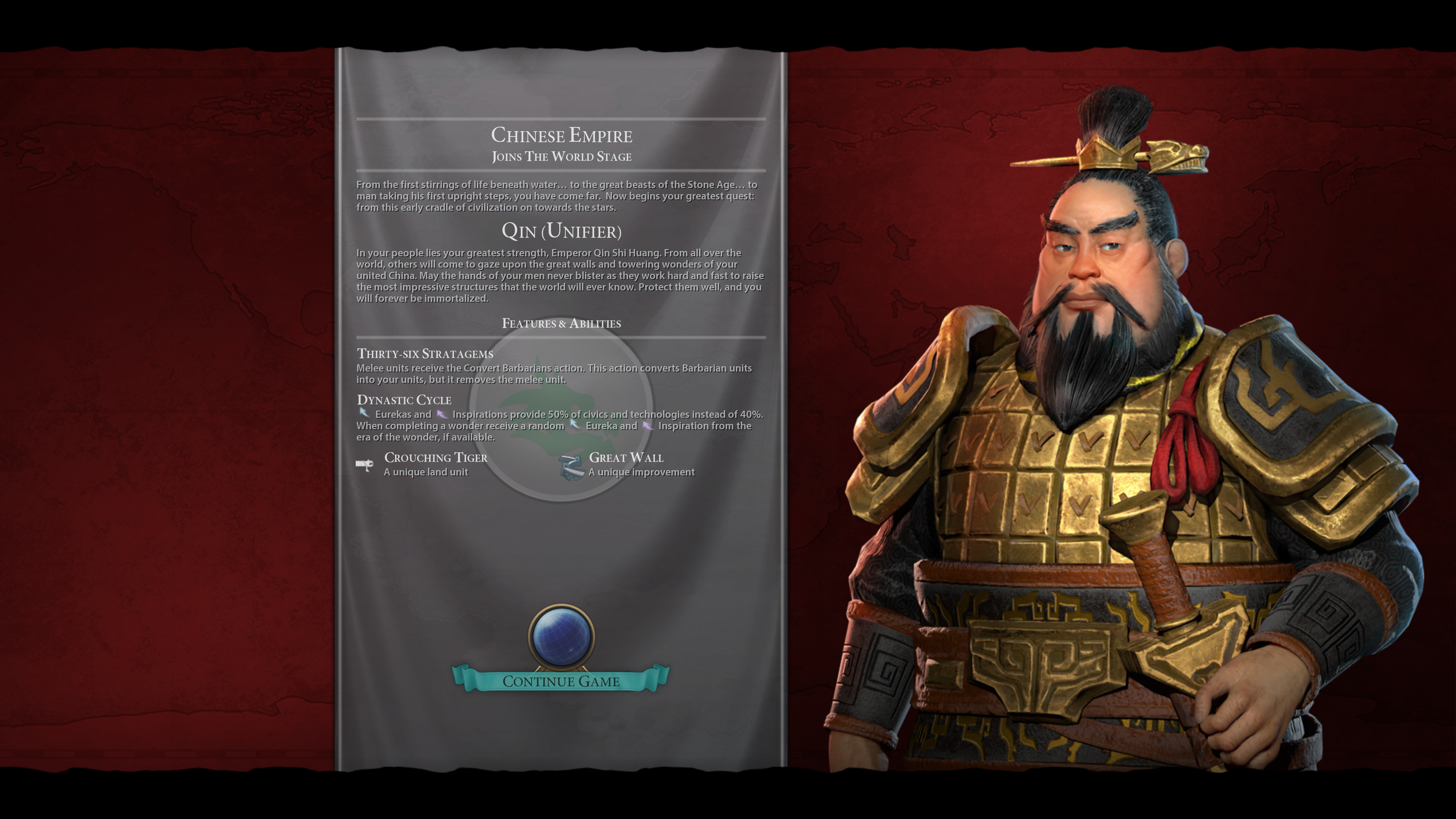 CIV | Leader Pass Pack 3 | Qin Asset