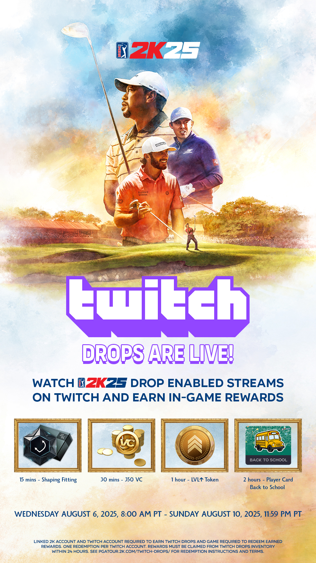PGA TOUR 2K Twitch Drops