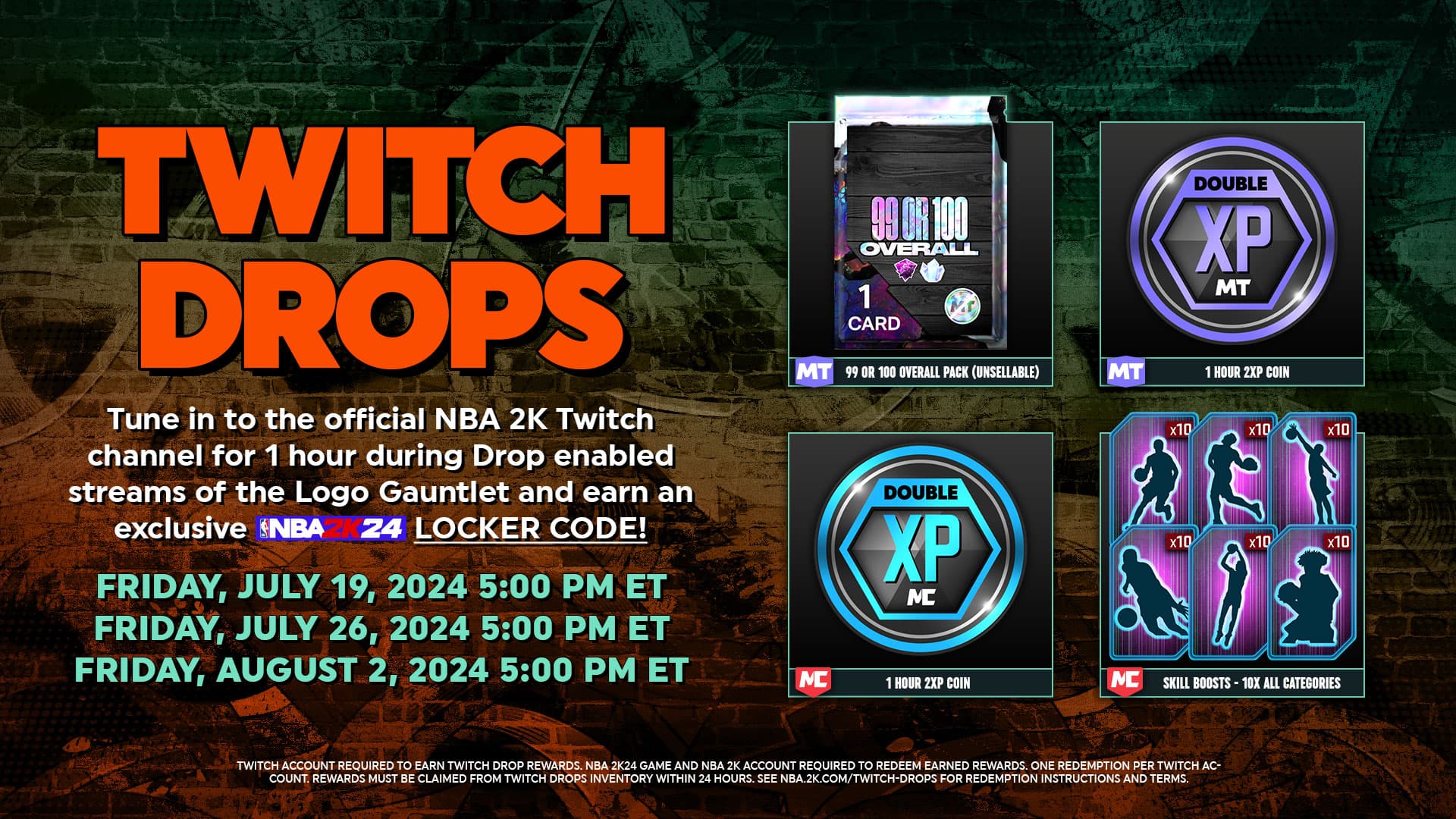 Twitch drops nba 2k
