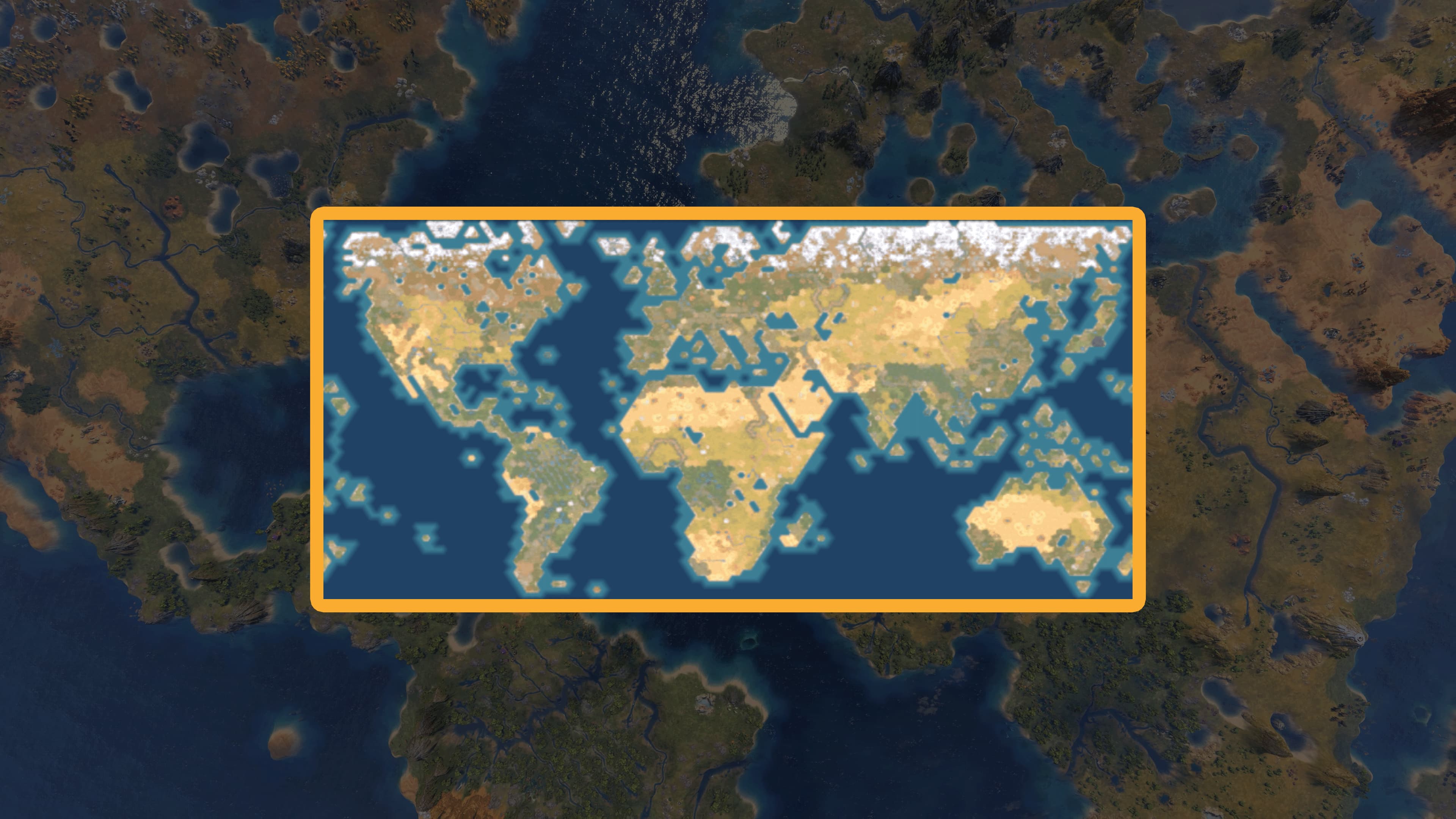True Start Location Earth Map