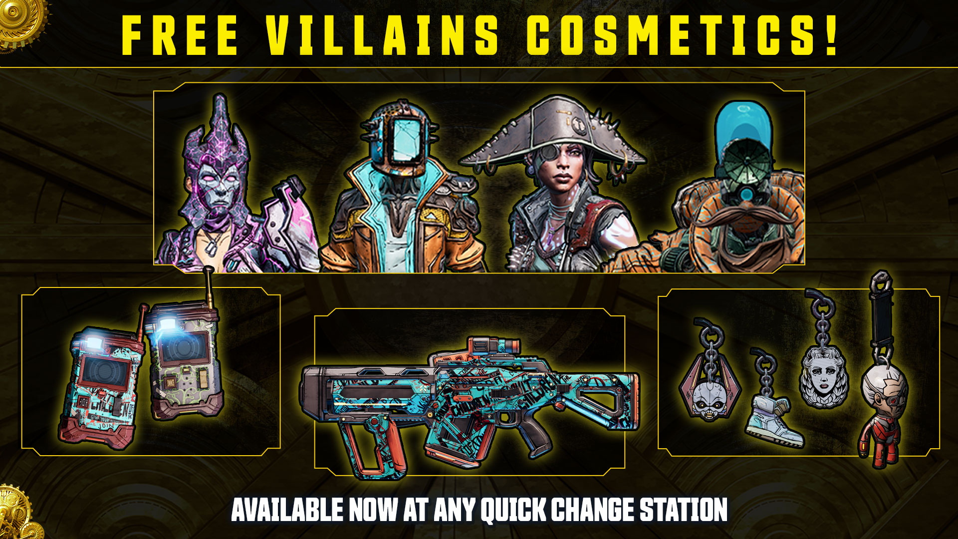 Borderlands 3 Villains Cosmetics