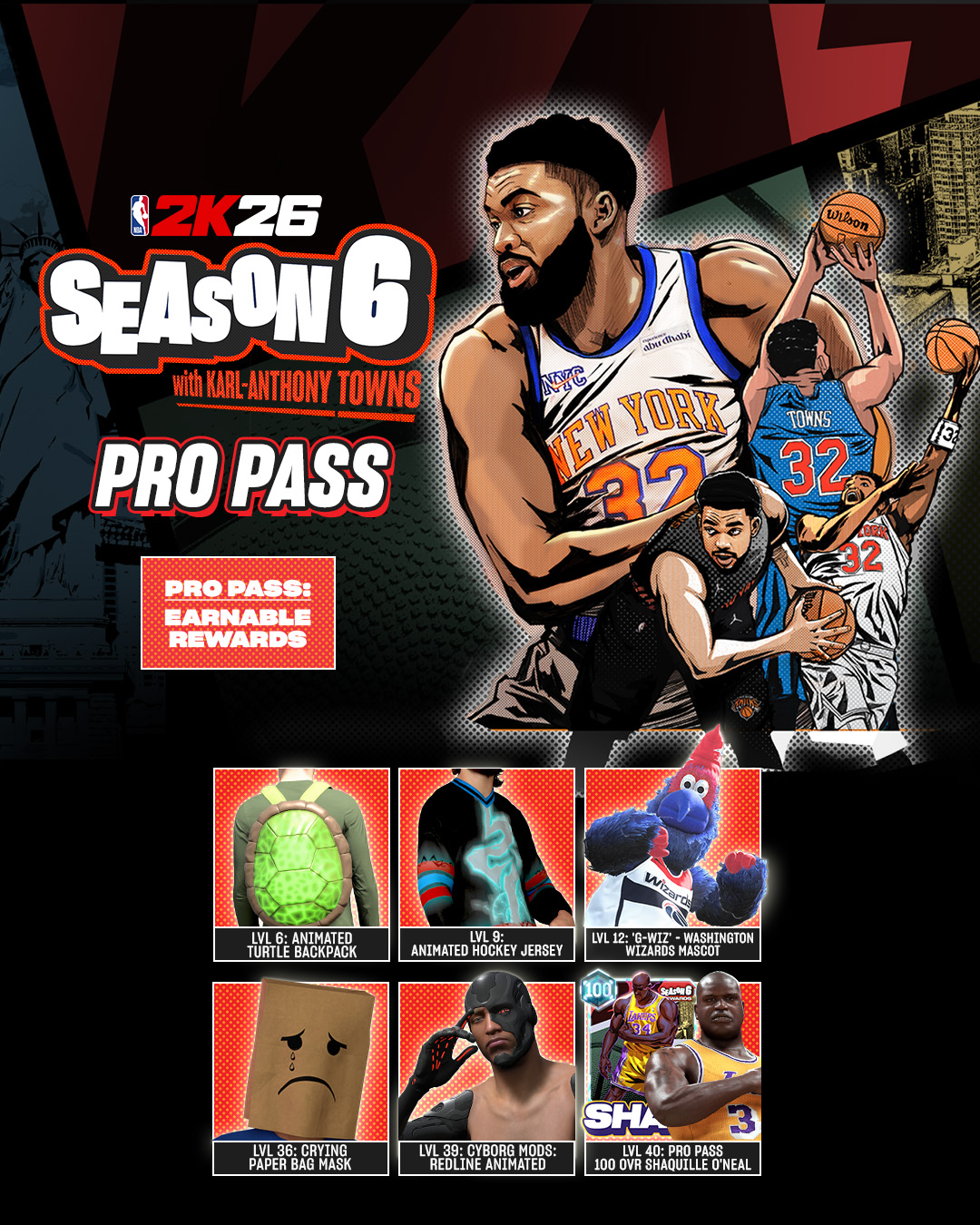 Season Pass 6 - Earnable Rewards