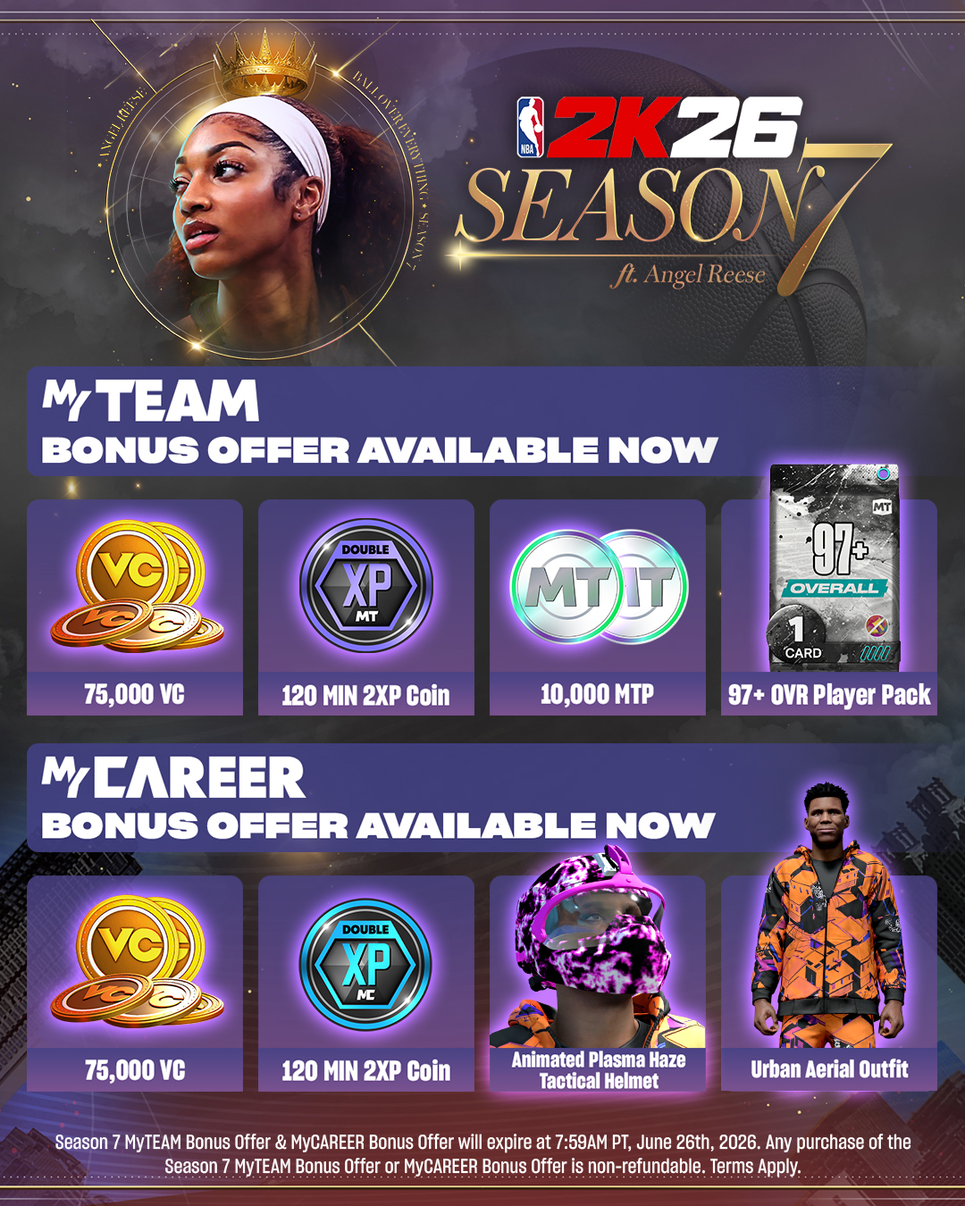 MyTEAM & MyCAREER Bonus Offer