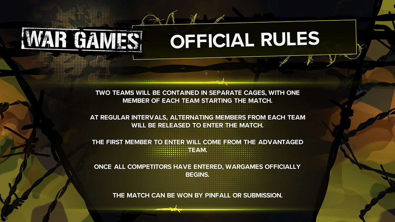 Reglas oficiales de WWE 2K23 WarGames