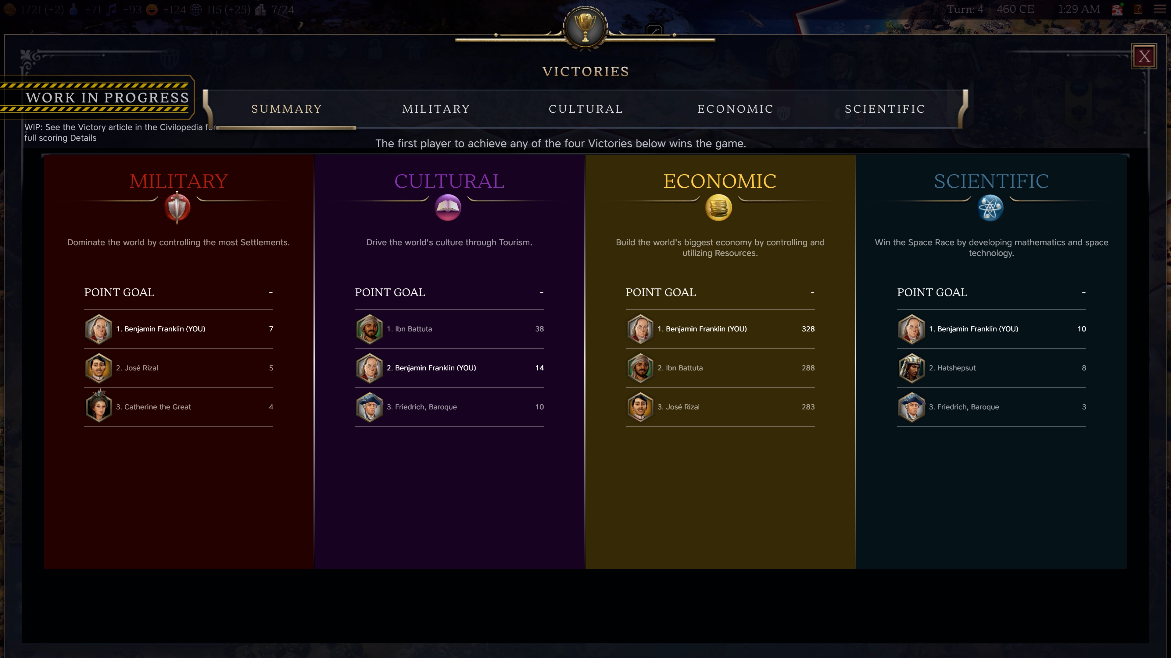 Victory Screen Changes