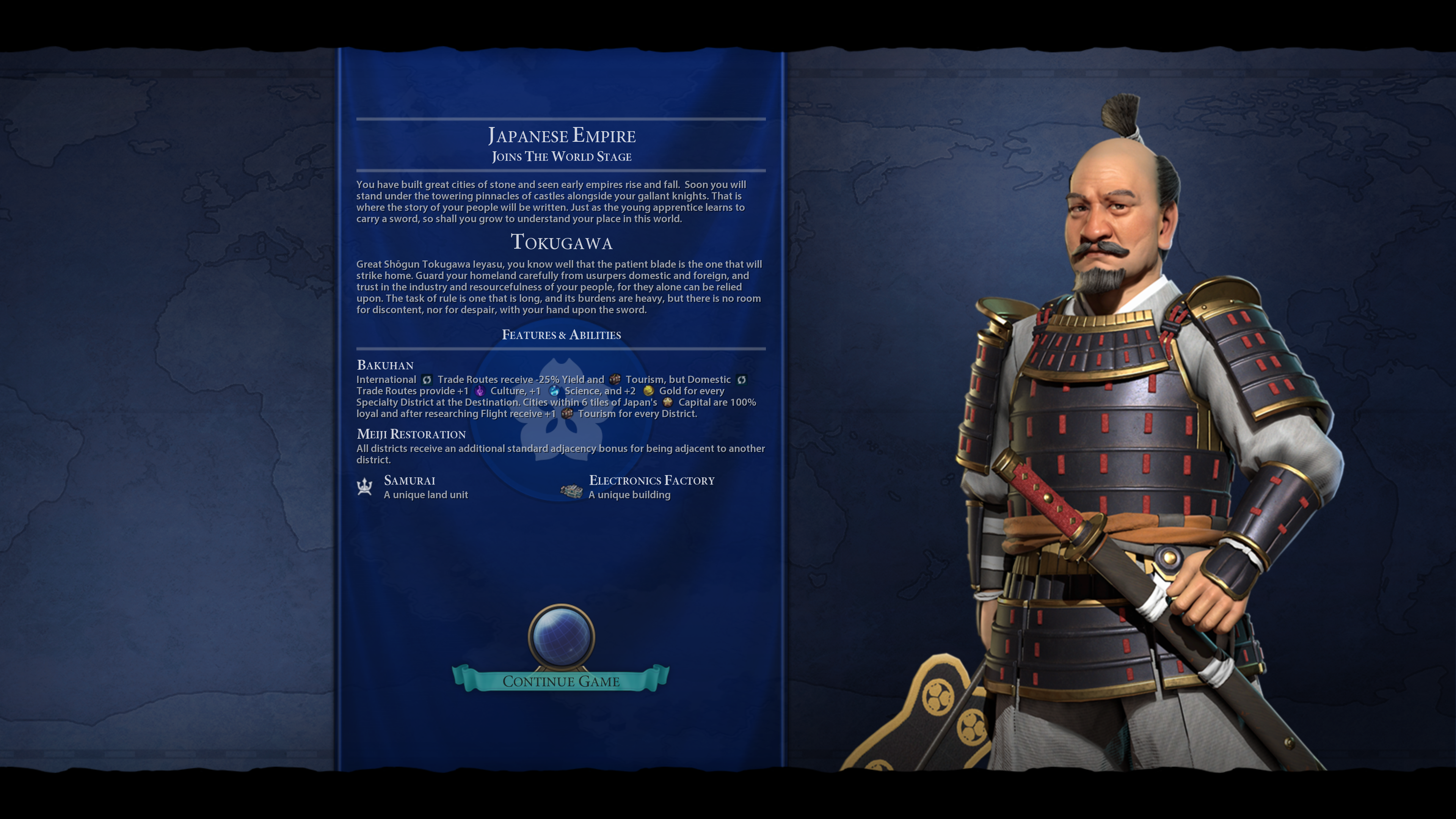 Sid Meiers Civilization VI Screenshot Japan Tokugawa