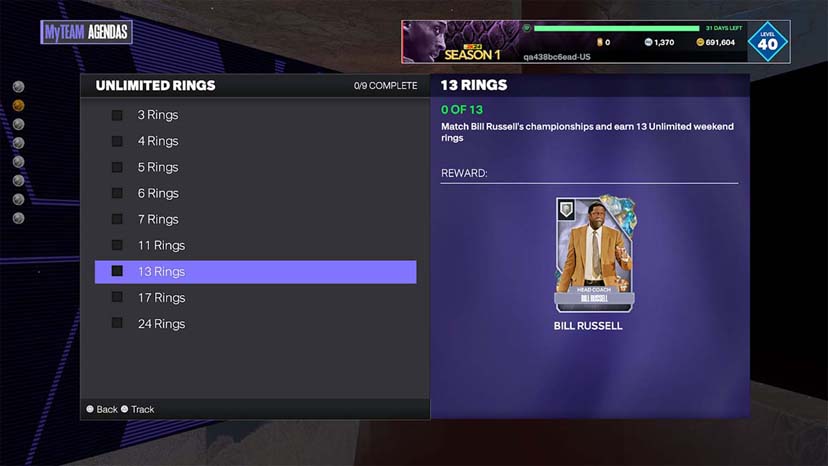 NBA 2K24 Seasons Unlimited Ring Rewards 