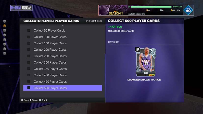 NBA 2K24 Season Playbook Collector Level