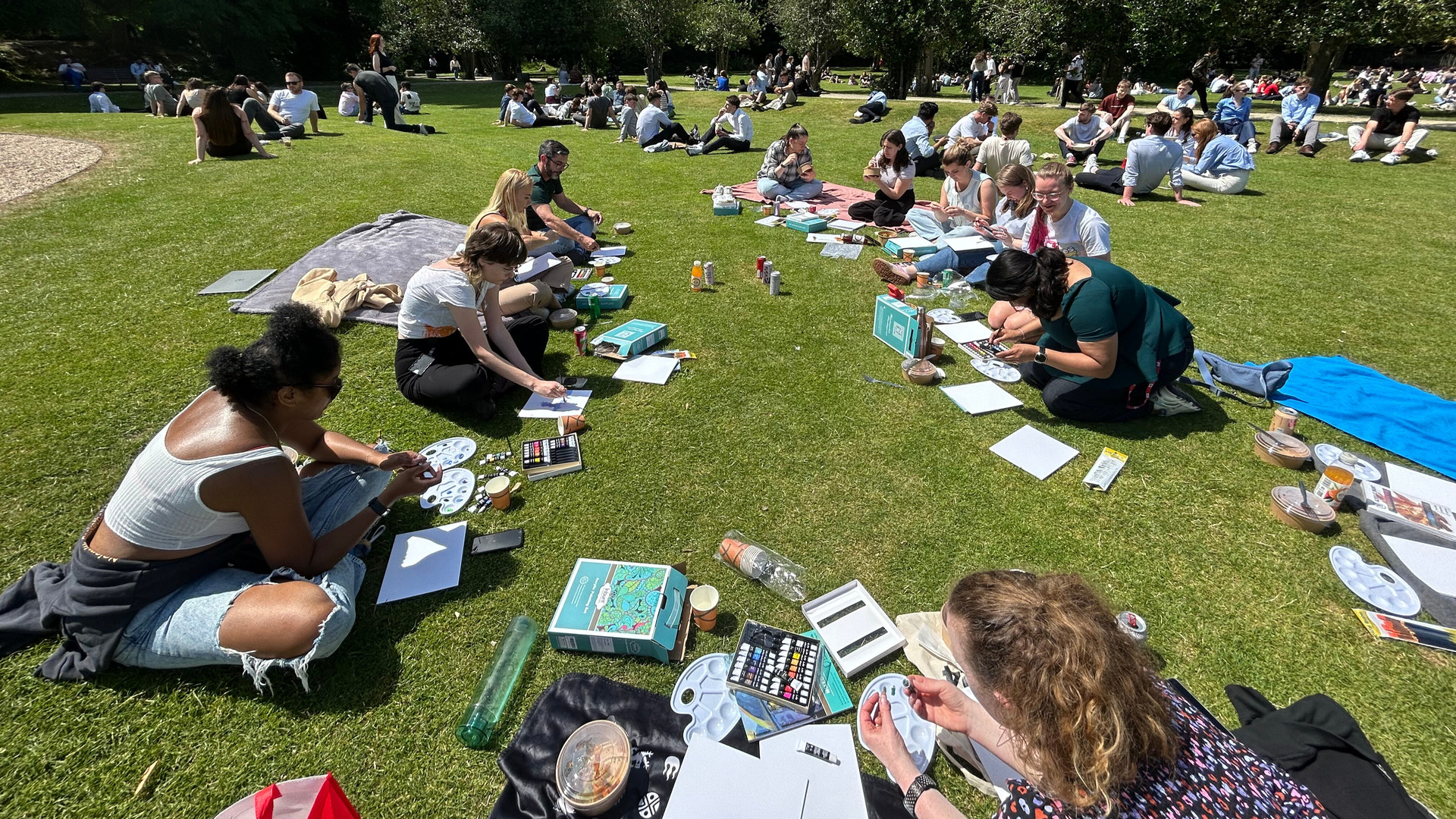 Painting in the park