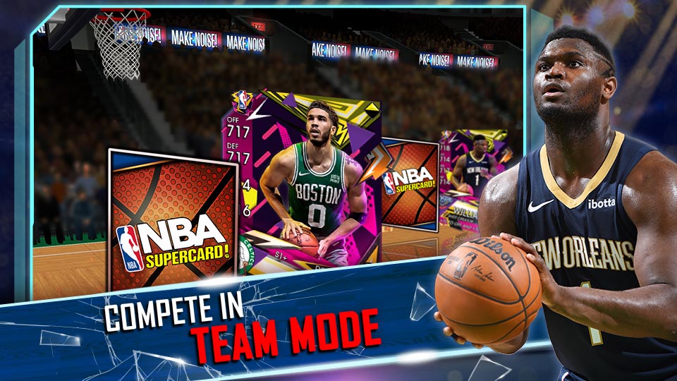 NBA SuperCard Compete in Team Mode