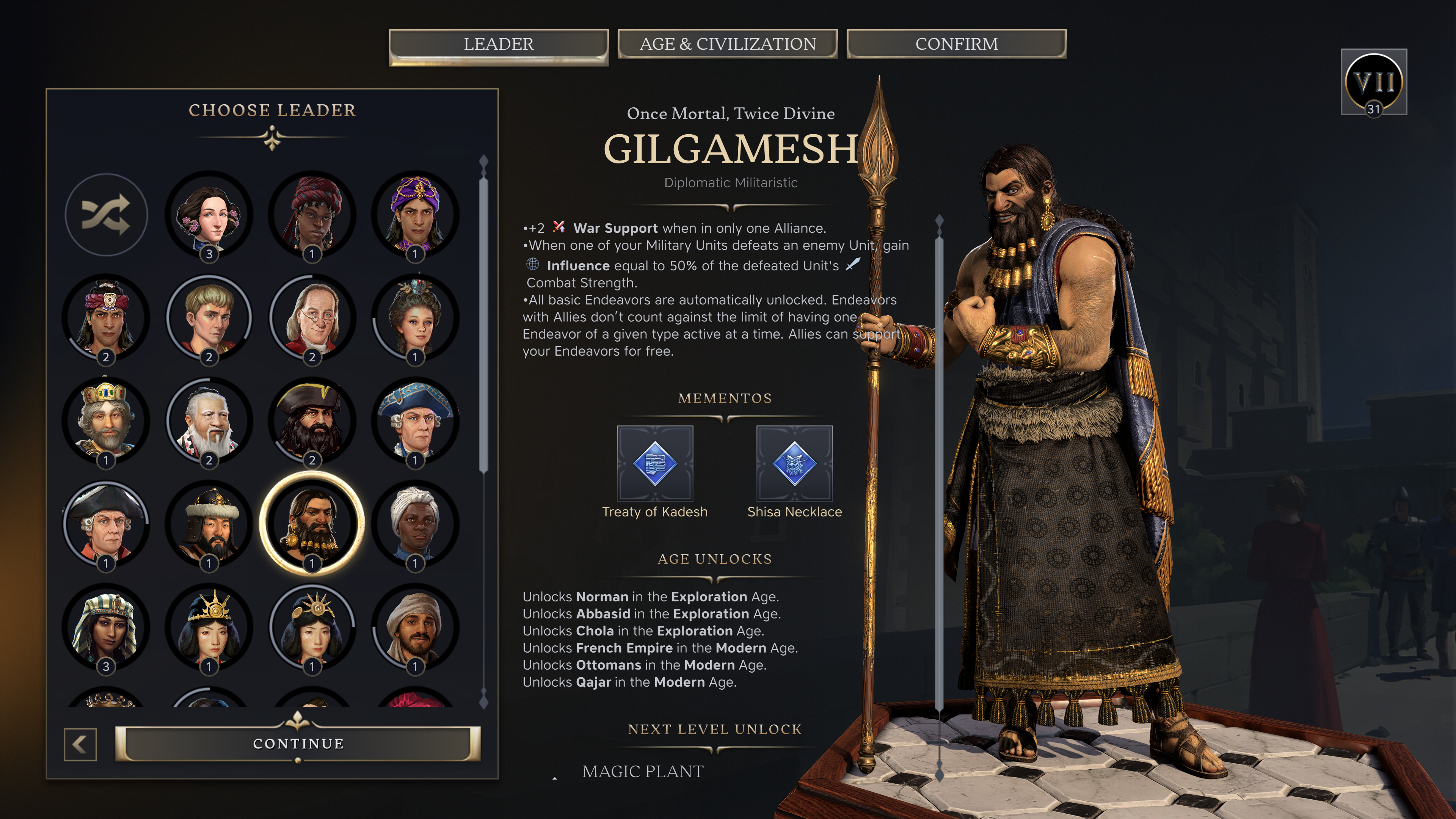 Gilgamesh create game