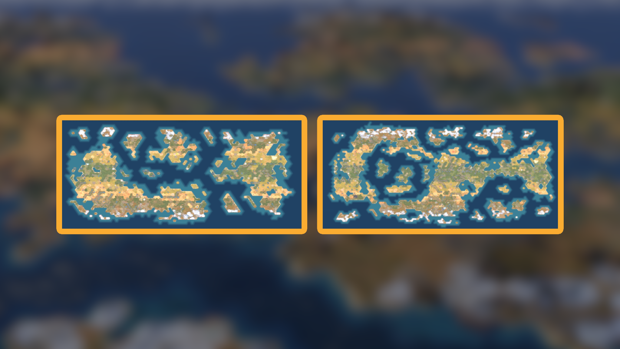 Fractal Continental Maps