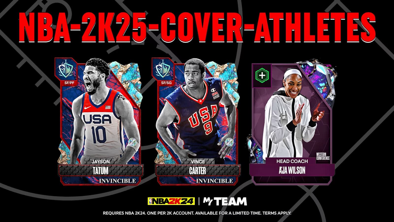 NBA 2K25 COVER ATHLETES | INVINCIBLE TEAM USA UPDATE