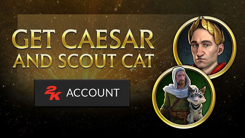 Civilization VI | Julius Caesar and Scout Cat Reward