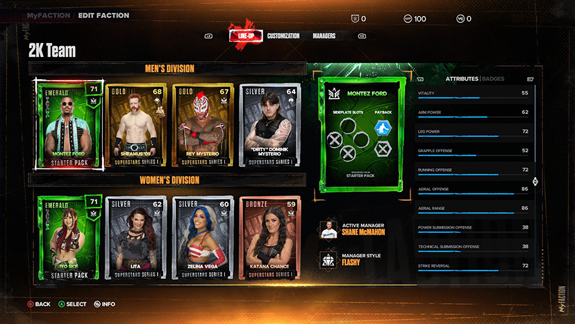 WWE 2K24 BUILD YOUR FACTION
