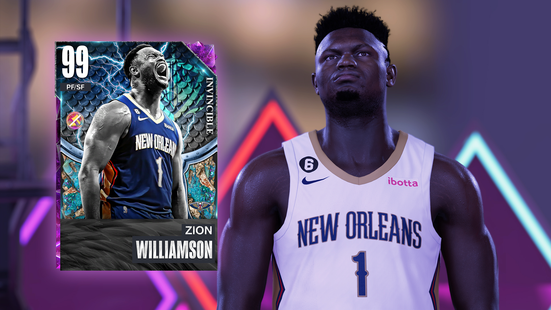 MyTEAM Courtside Report Zion Card