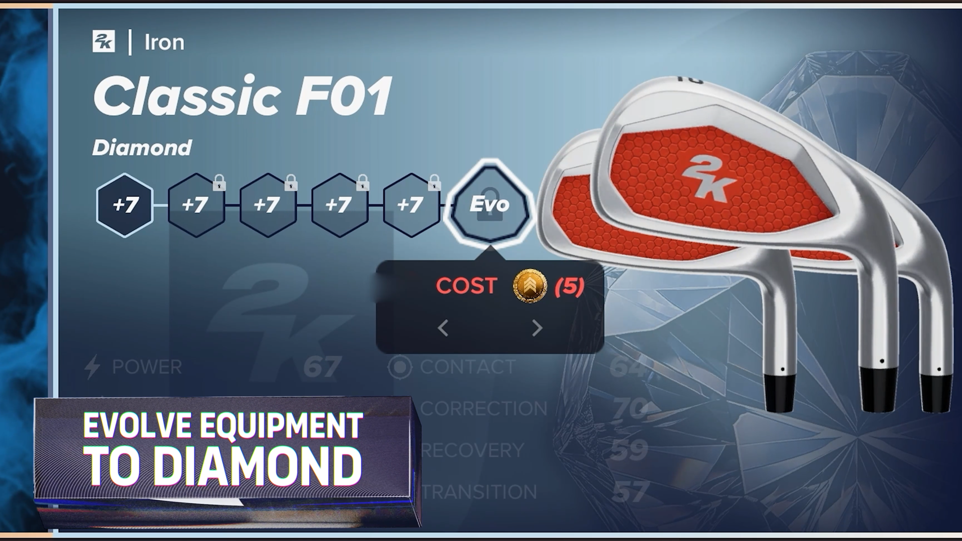 PGA TOUR 2K25 Equipment Progression