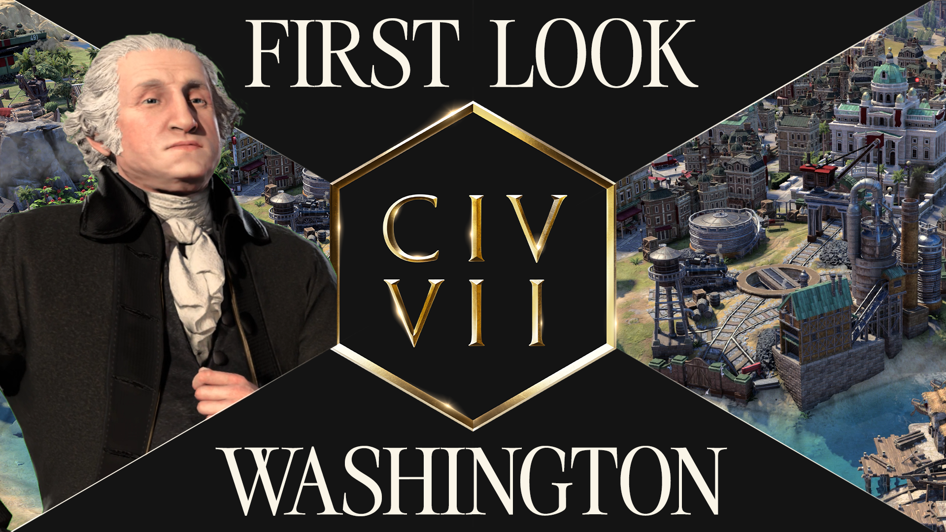 Official Civilization VII artwork for new leader George Washington
