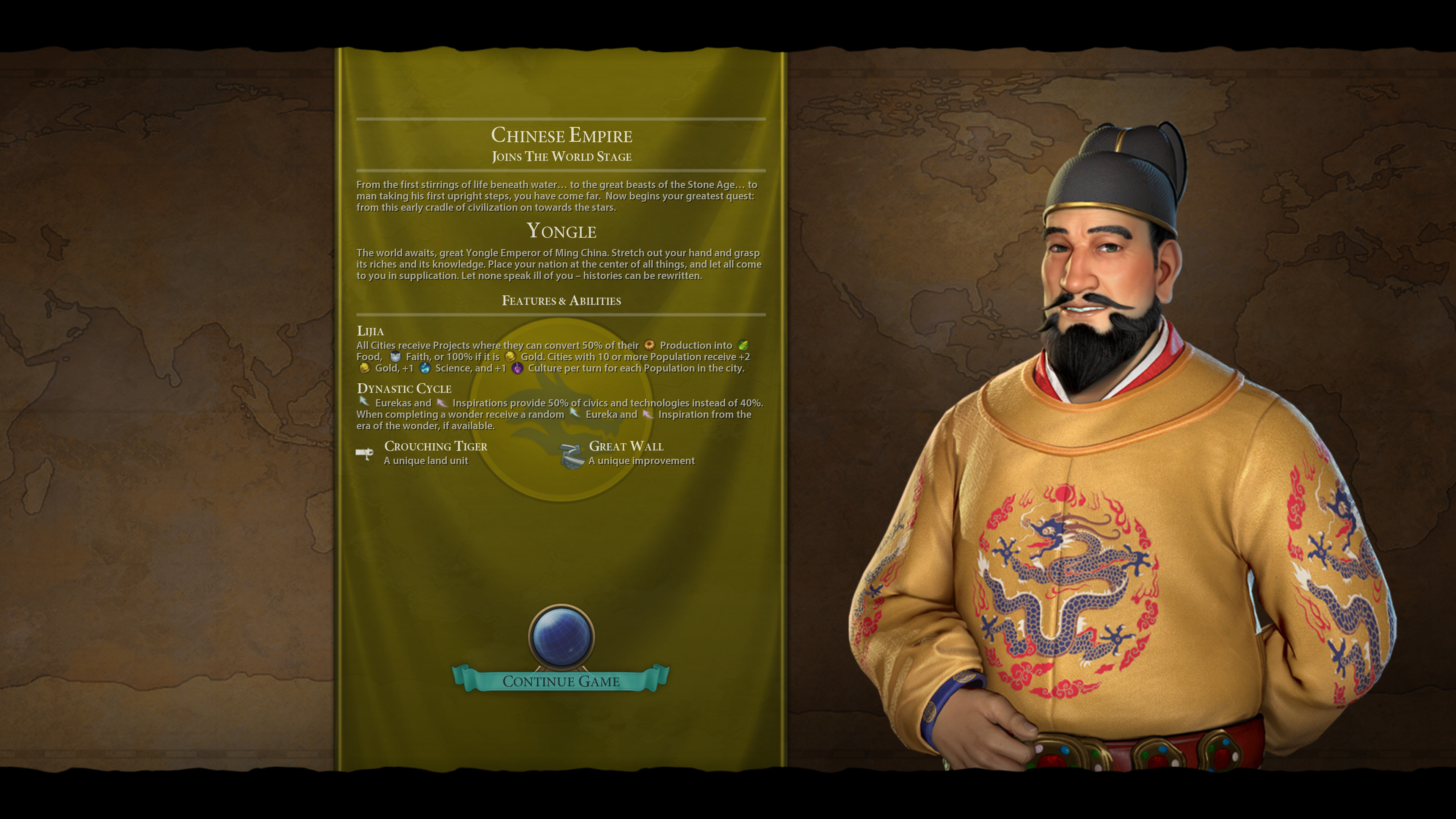 CIV | Leader Pass Pack 3 | Yongle Asset