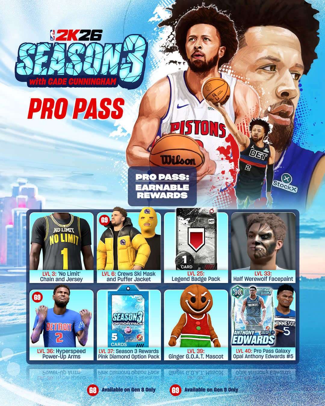 Season Pass 3 - Earnable Rewards