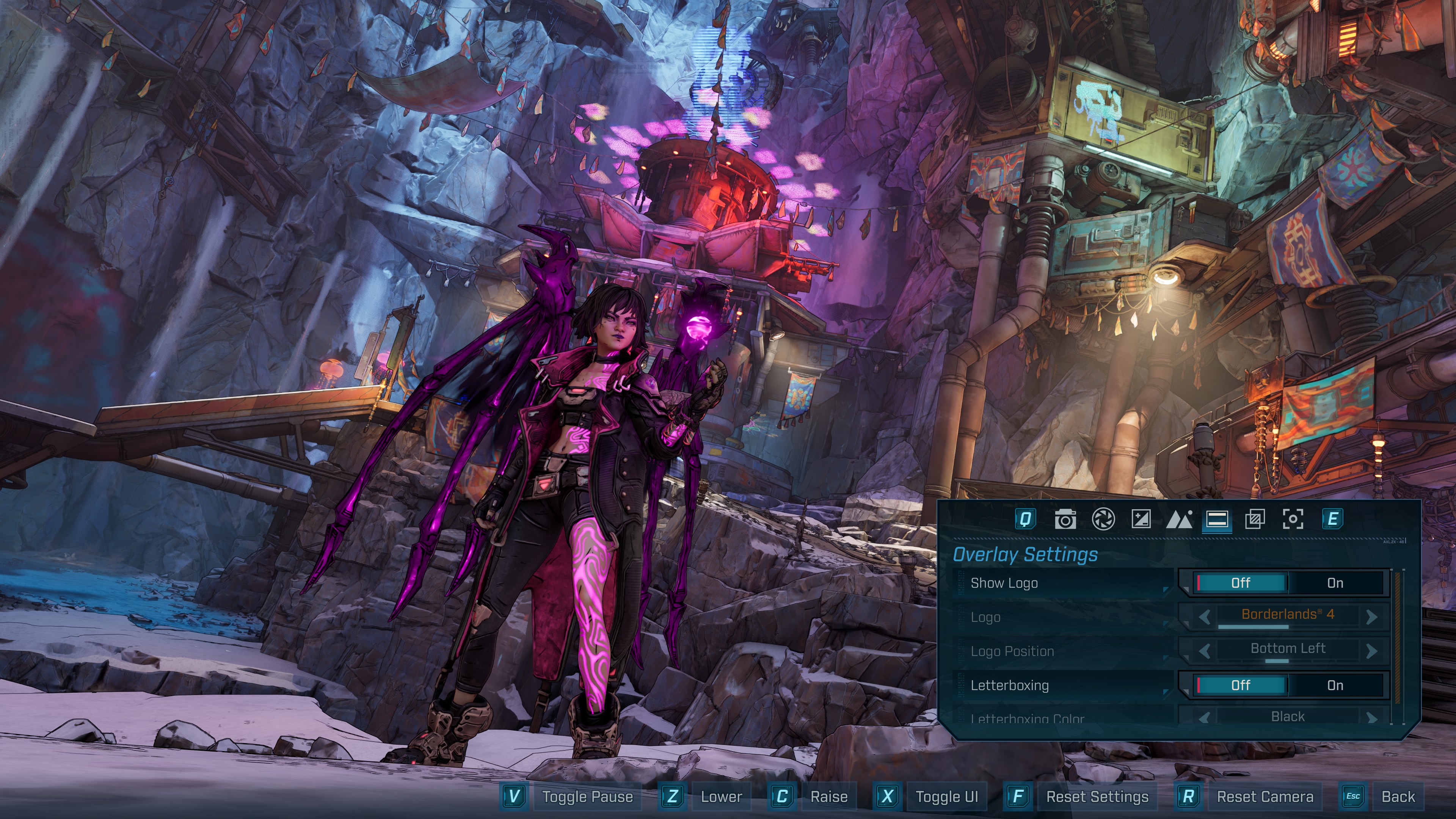 Overlay settings default