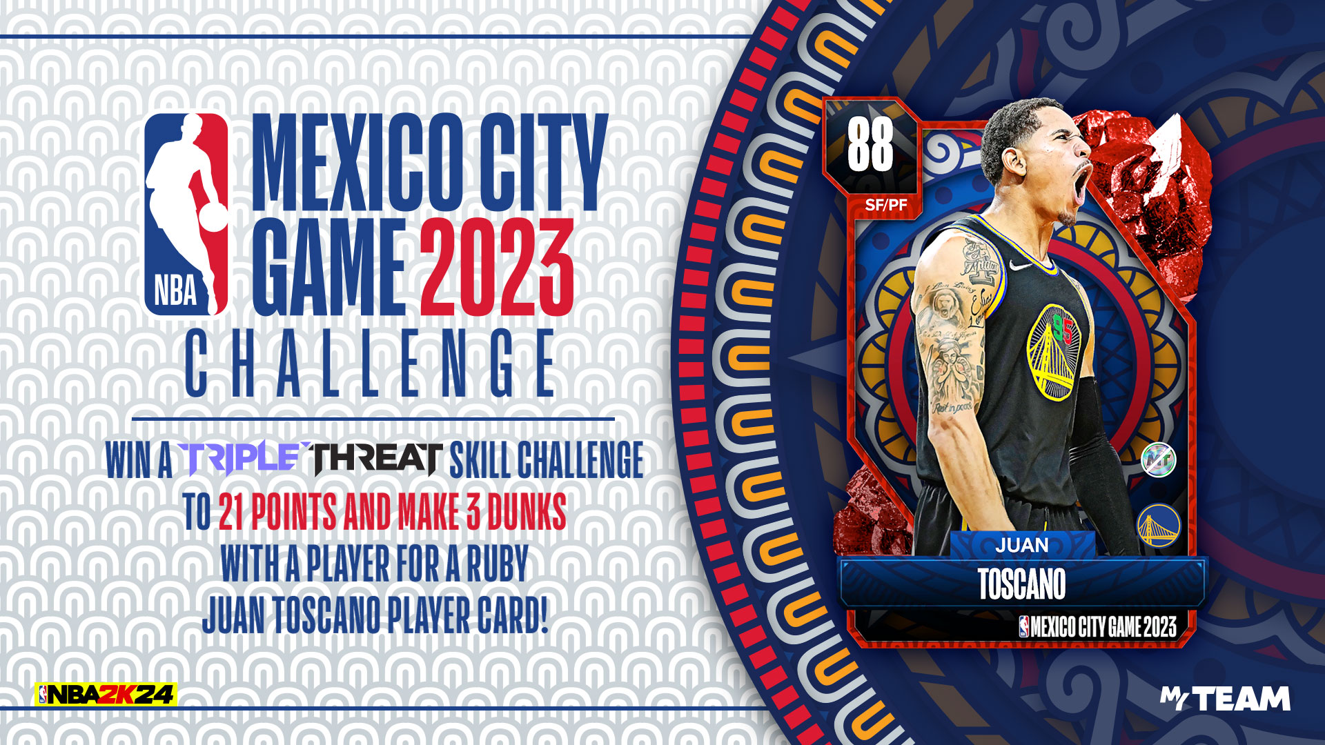 NBA 2K24 - SEASONS PLAYBOOK: MEXICO CITY CHALLENGE 