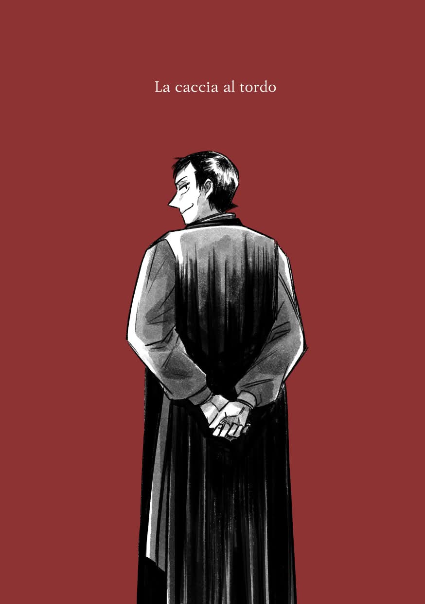 Panels of La Caccia Al Tordo by Discord user Kunkolo