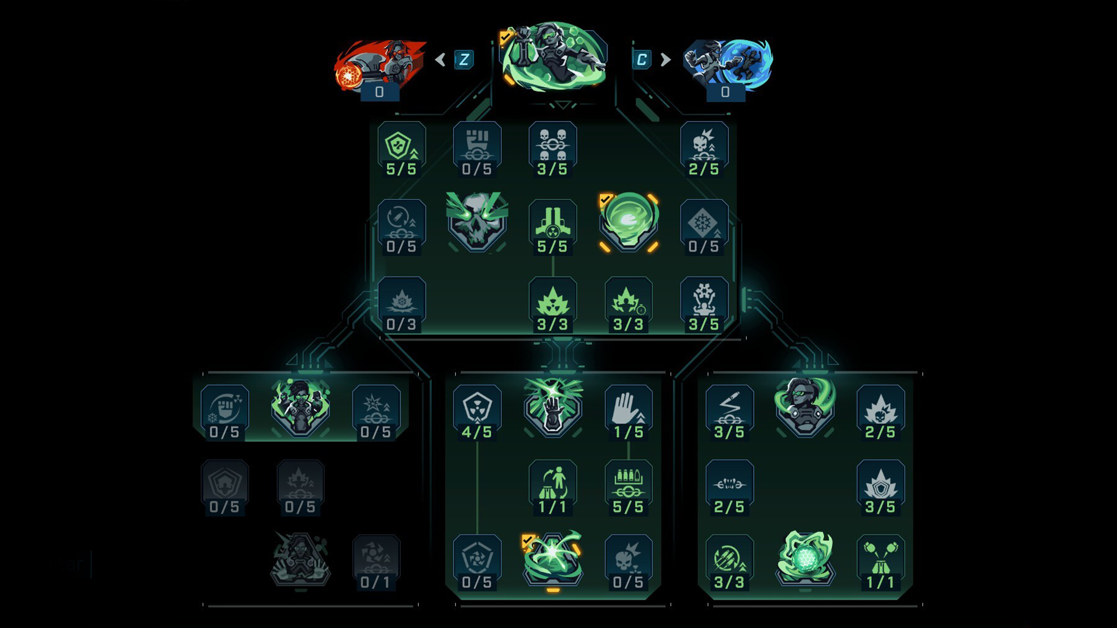 BDL4 Harlowe-Skill-Trees-green
